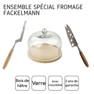 Ensemble spécial découpe et présentation du fromage Fackelmann