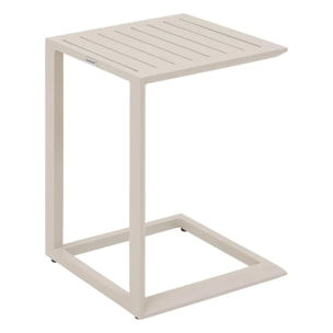 Table d'appoint de jardin carrée "Évasion" argile