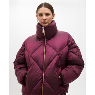 Anorak Metallico Trapuntato Midi