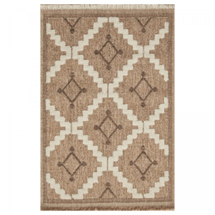 Tapis extérieur tissé kilim rectangle TEBI