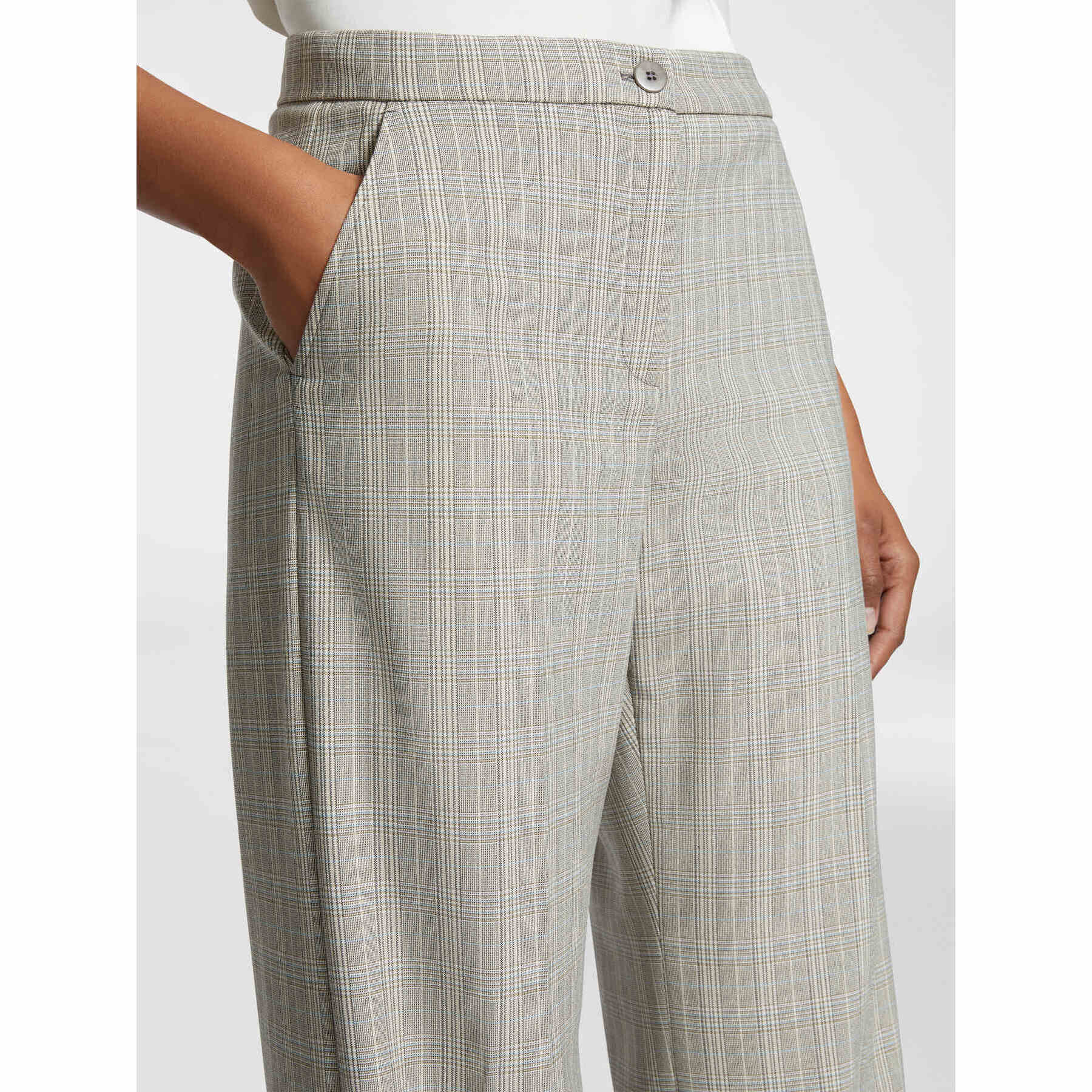 Elena Mirò - Pantaloni maschili in tessuto Galles - Grigio