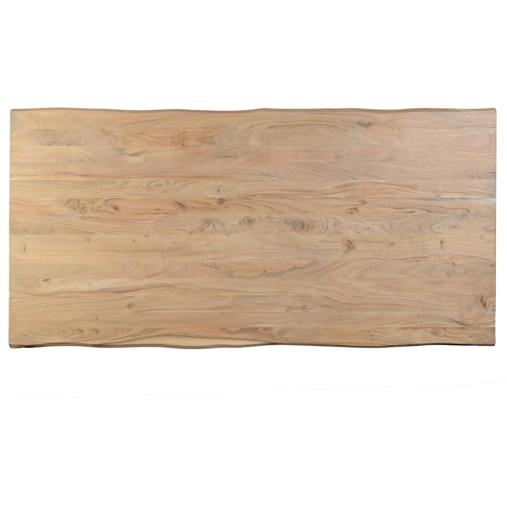 Mesa de comedor - madera de acacia y hierro