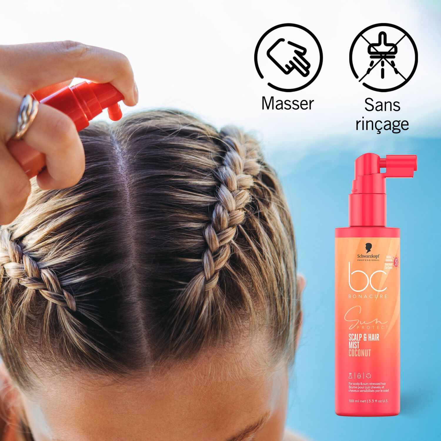 Bc Sun Protect SPF 20 - Brume Protectrice Cheveux et Cuir Chevelu 100ml