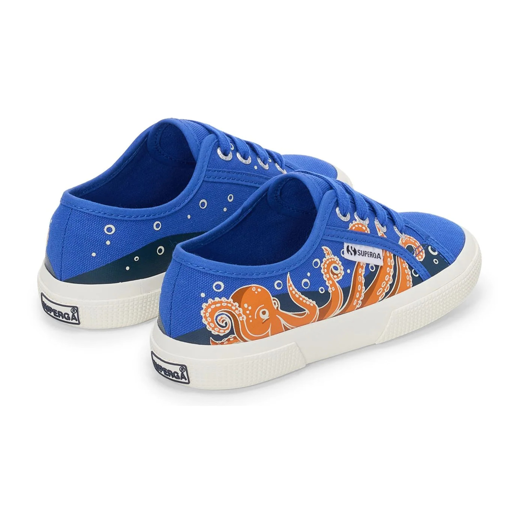 Le Superga Bambino/a Blu 3750 Kids Octopus Print Leggera