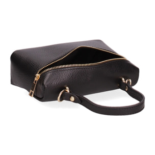 Borsa a mano da donna - Modello False - Vera pelle - 20.0 x 13.0 x 7.0 cm
