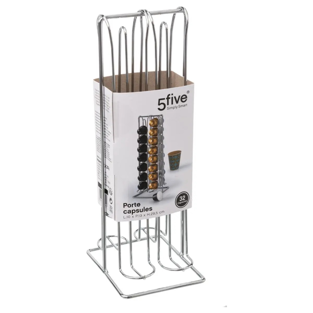 Porte-capsules x32 chromé