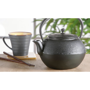 Théière en fonte noire 1,2L TRESOR D'ASIE