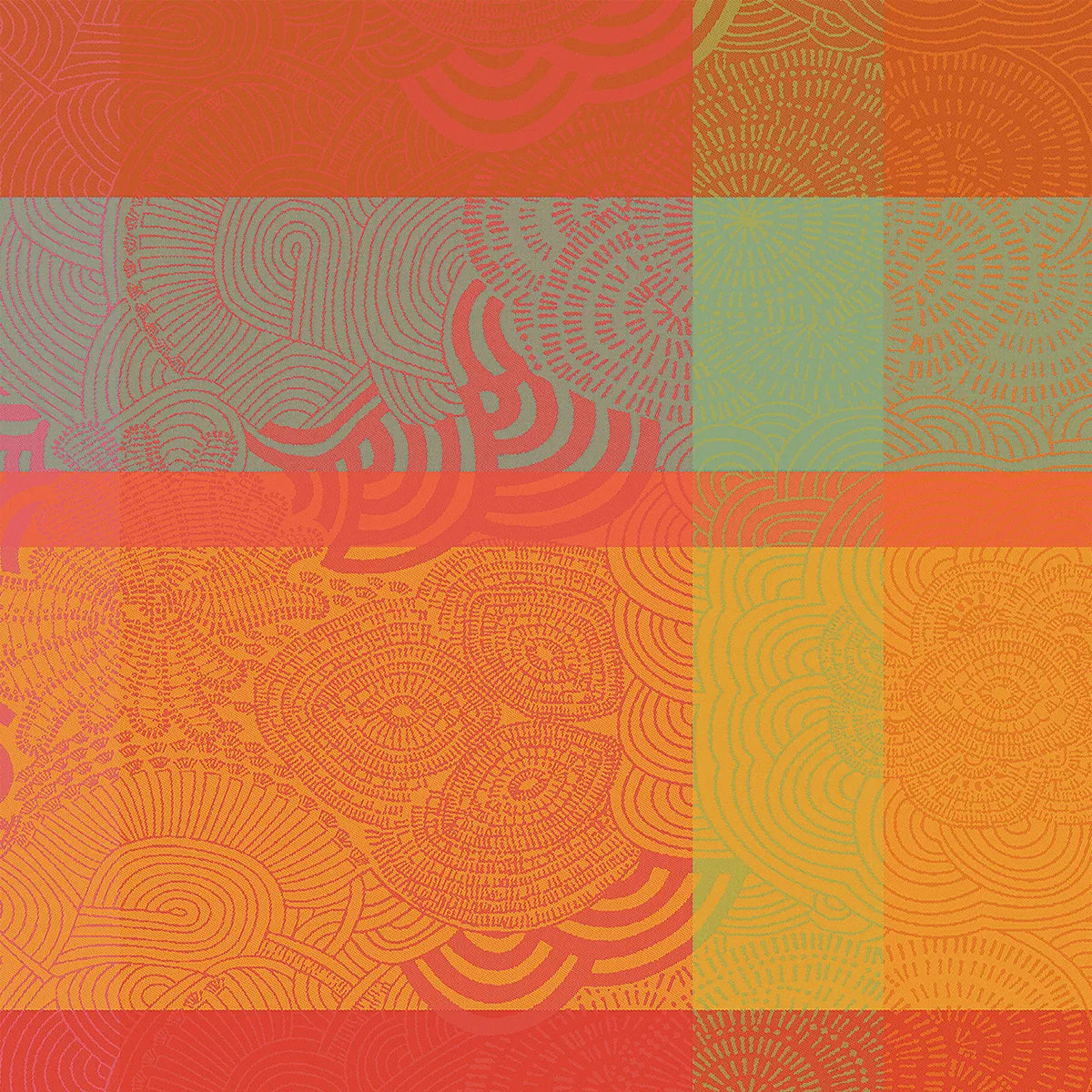 Serviette Mille rainures flamboyant