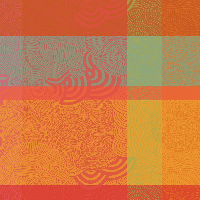 Serviette Mille rainures flamboyant