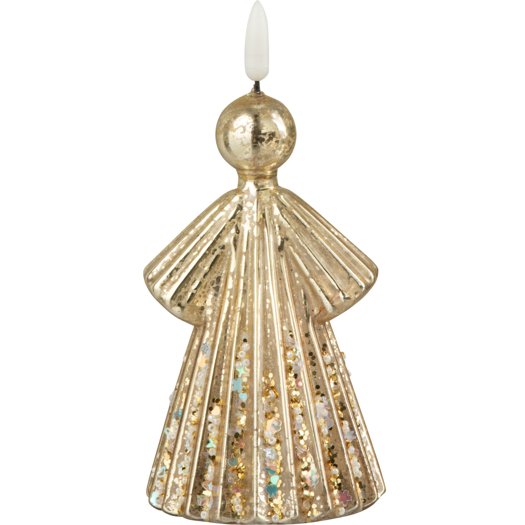 J-Line figurine Ange - verre - or - small - LED