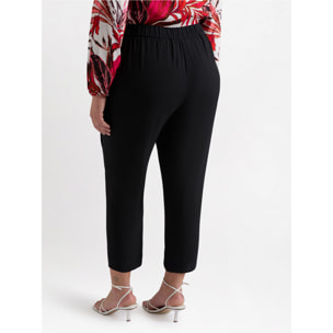 Fiorella Rubino - Pantalón de viscosa LENZING™ ECOVERO™ - Negro