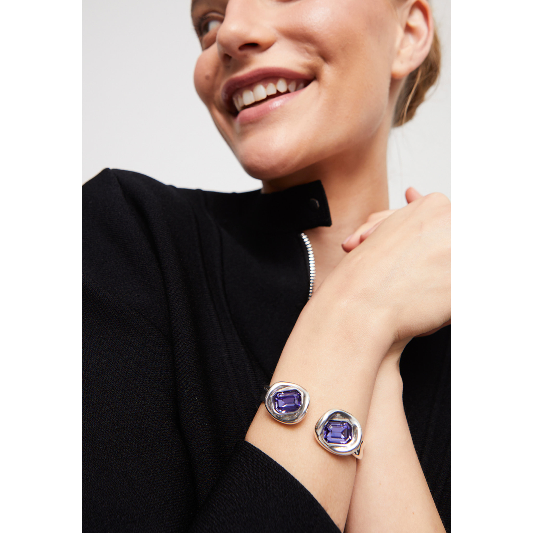 Pulsera SER VALIENTE MORADO L