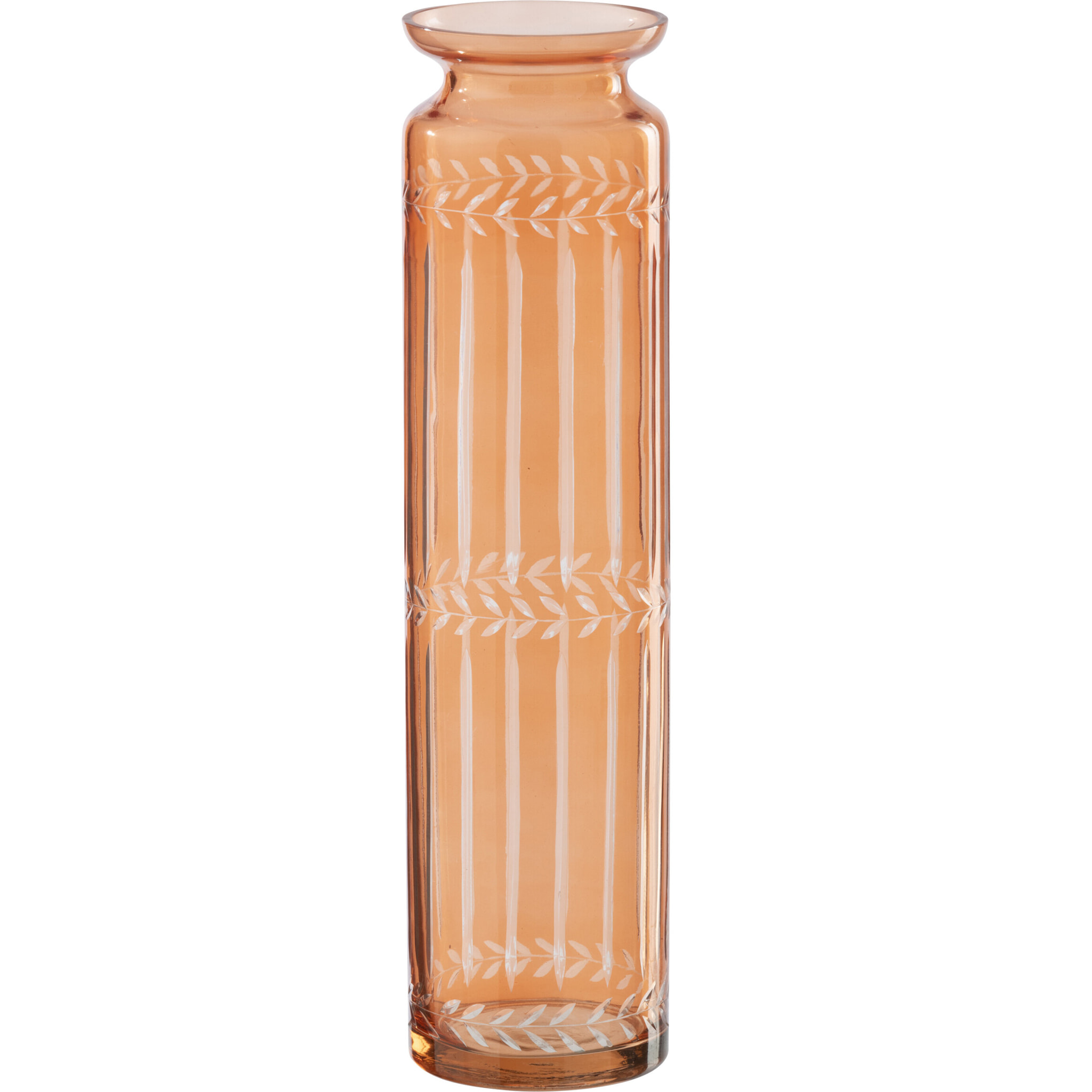 J-Line Vase - verre - orange - large