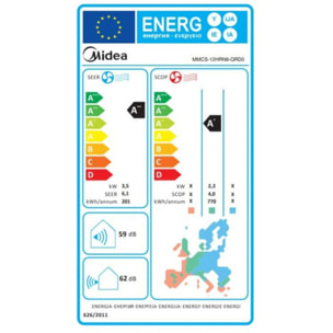 Clim réversible OPTIMEA Midea climatiseur split mobile