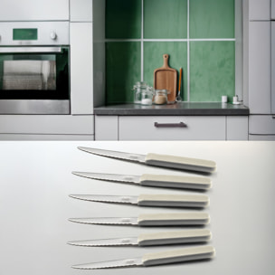 Energy Bianco - Set 6 coltelli da bistecca