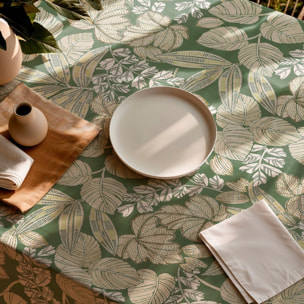 Nappe imprimée anti-tâches MALENA VERDE