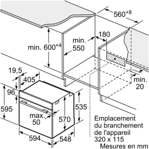 Four encastrable SIEMENS HB554AER3F iQ300 - Catalyse EcoClean, Chaleur Tournante 3D, Rails Télescopiques