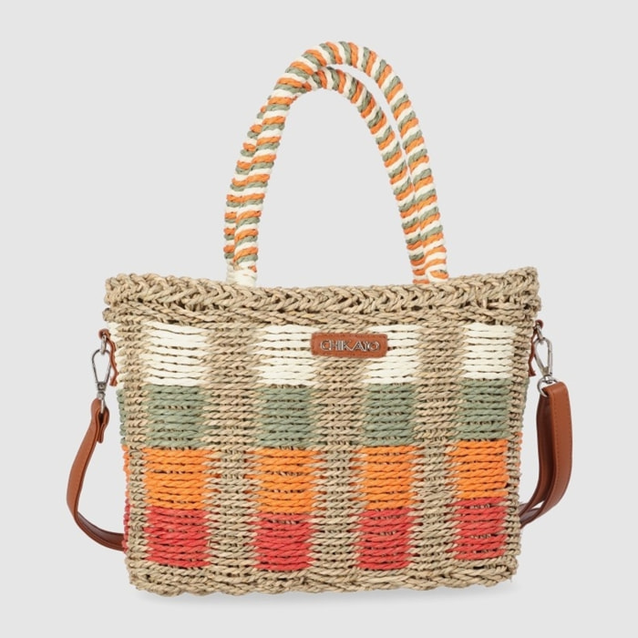 Bolso - Cuero - Medida: 28 cm x 23 cm x 14 cm