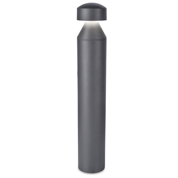 LEDS·C4 Baliza Ip66 Cilin 1000Mm Led 23W Blanco Neutro - 4000K Gris Urbano 851Lm
