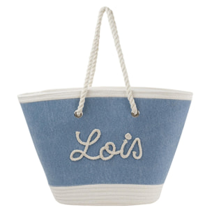 Bolso De Playa Lois Sechelt Azul Vaquero