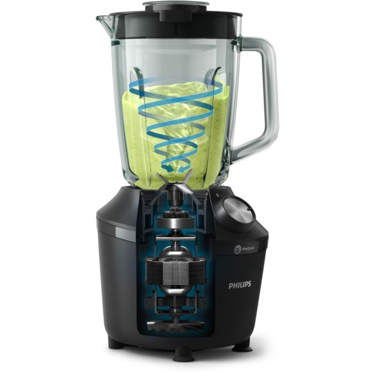 Blender PHILIPS HR2291/01 Blender mixeur noir Série 3000 2L, 600W