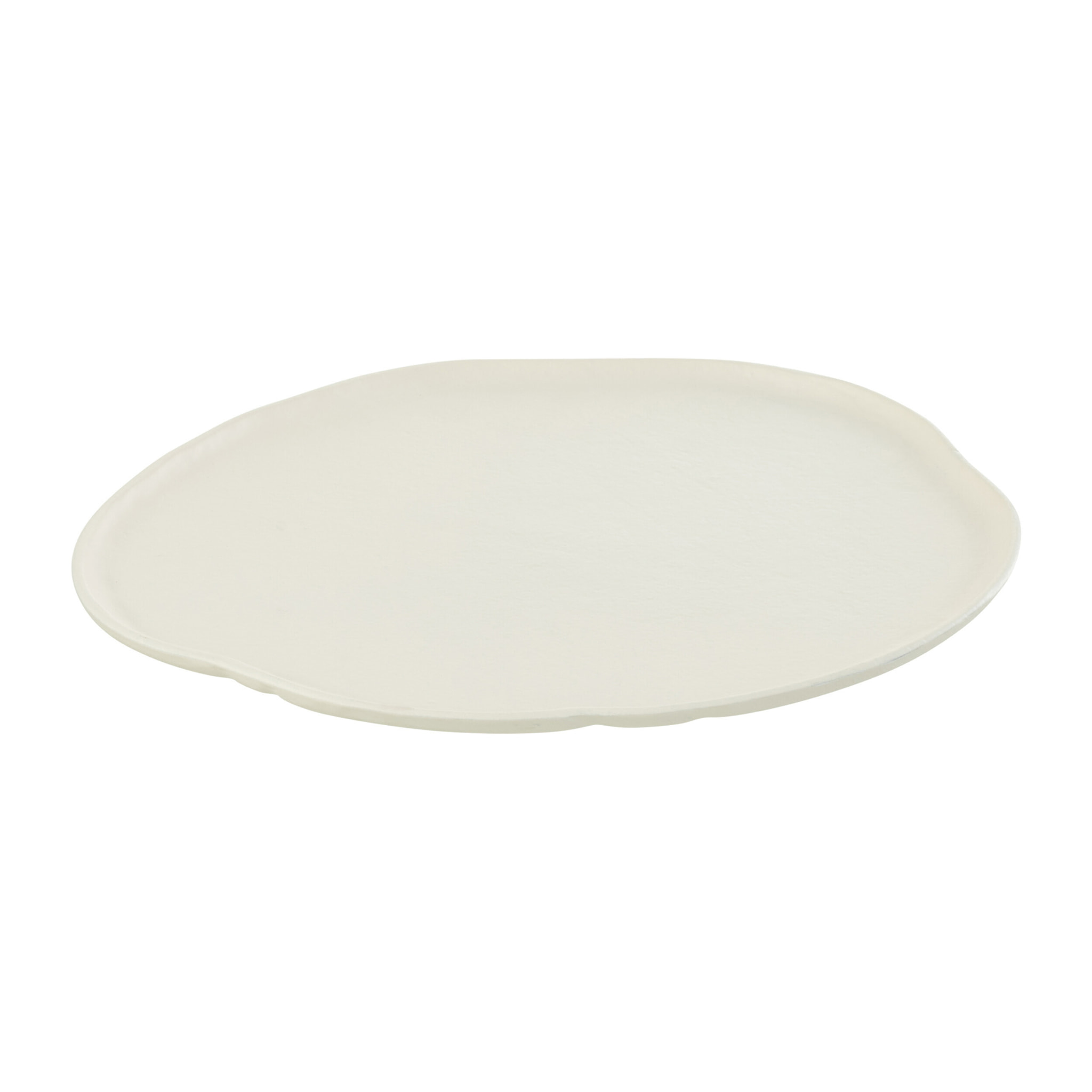 J-Line plateau rond - métal - blanc - medium