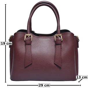 Tote Anna Luchini Bordeaux