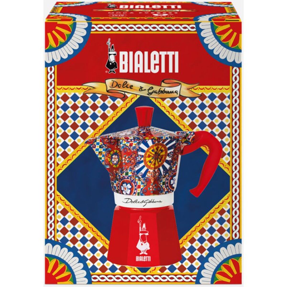 Cafetière italienne BIALETTI Moka Express Rouge Dolce&Gabbana - capacité 6 tasses