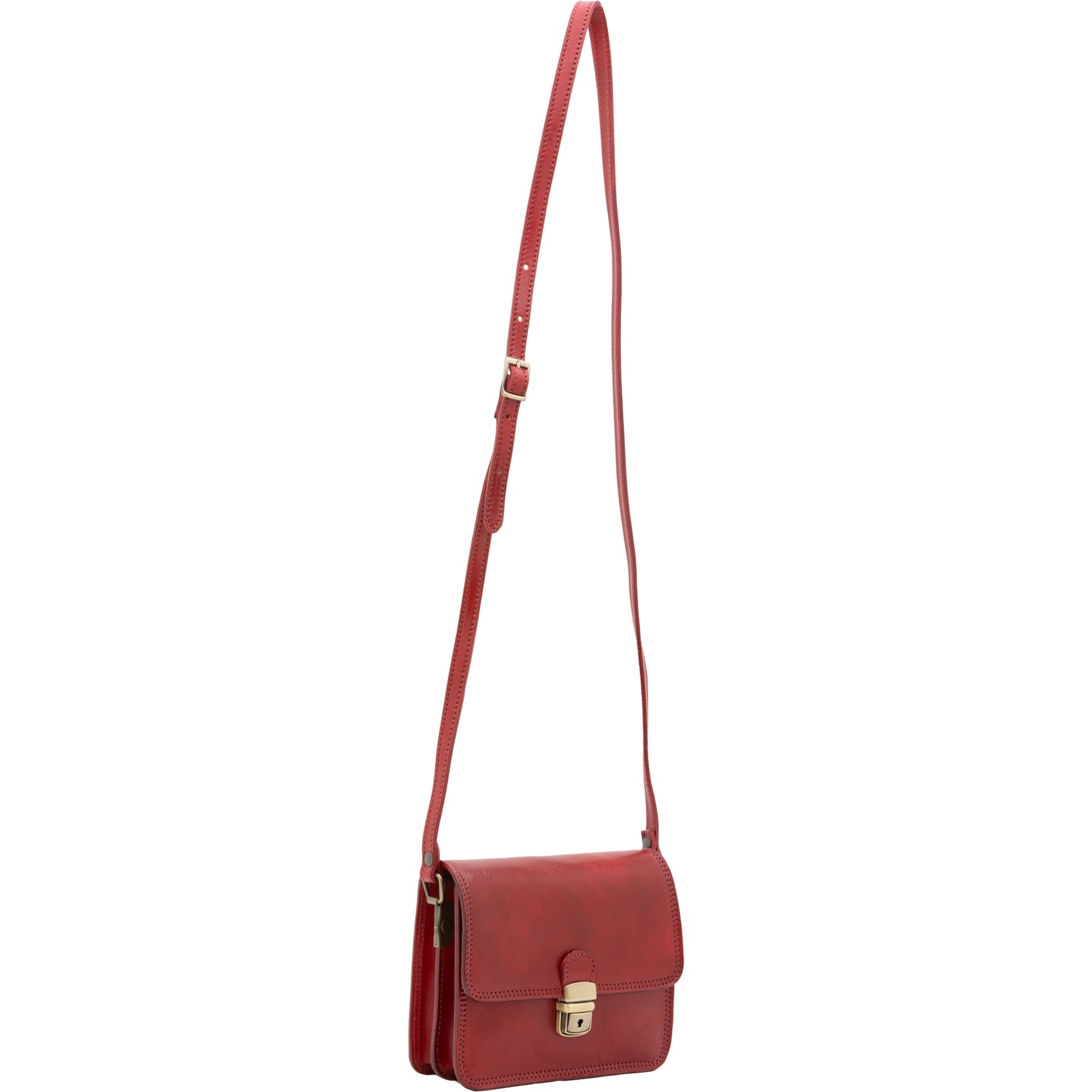 Borsa a tracolla da donna - Modello False - Vera pelle - 20.0 x 16.0 x 7.0 cm