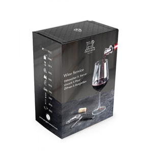 Tire_bouchon sommelier Clavelin et bec verseur Arum en coffret cadeau Wine service