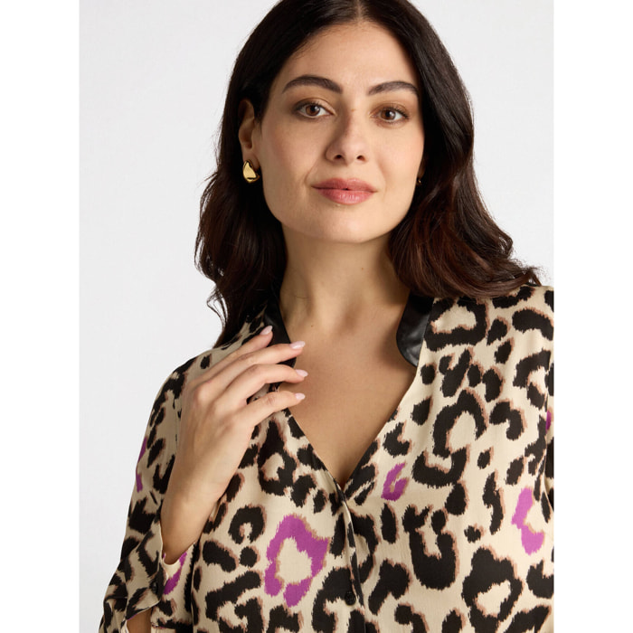 Fiorella Rubino - Camicia maculata - Nero