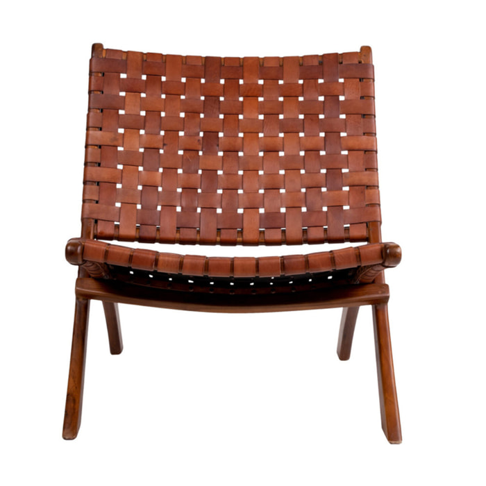 Fernando - fauteuil - en simili - Marron