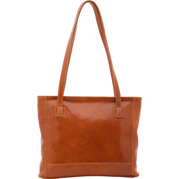 Borsa a spalla da donna - Modello Cressa - Vera pelle - 30.0 x 37.0 x 8.0 cm