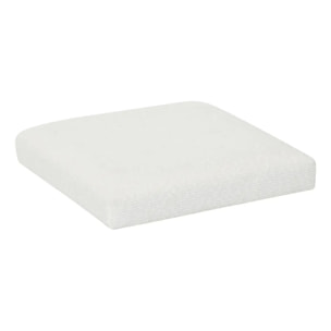 Pouf pliable Mix'n modul 31x31 cm bouclette blanche