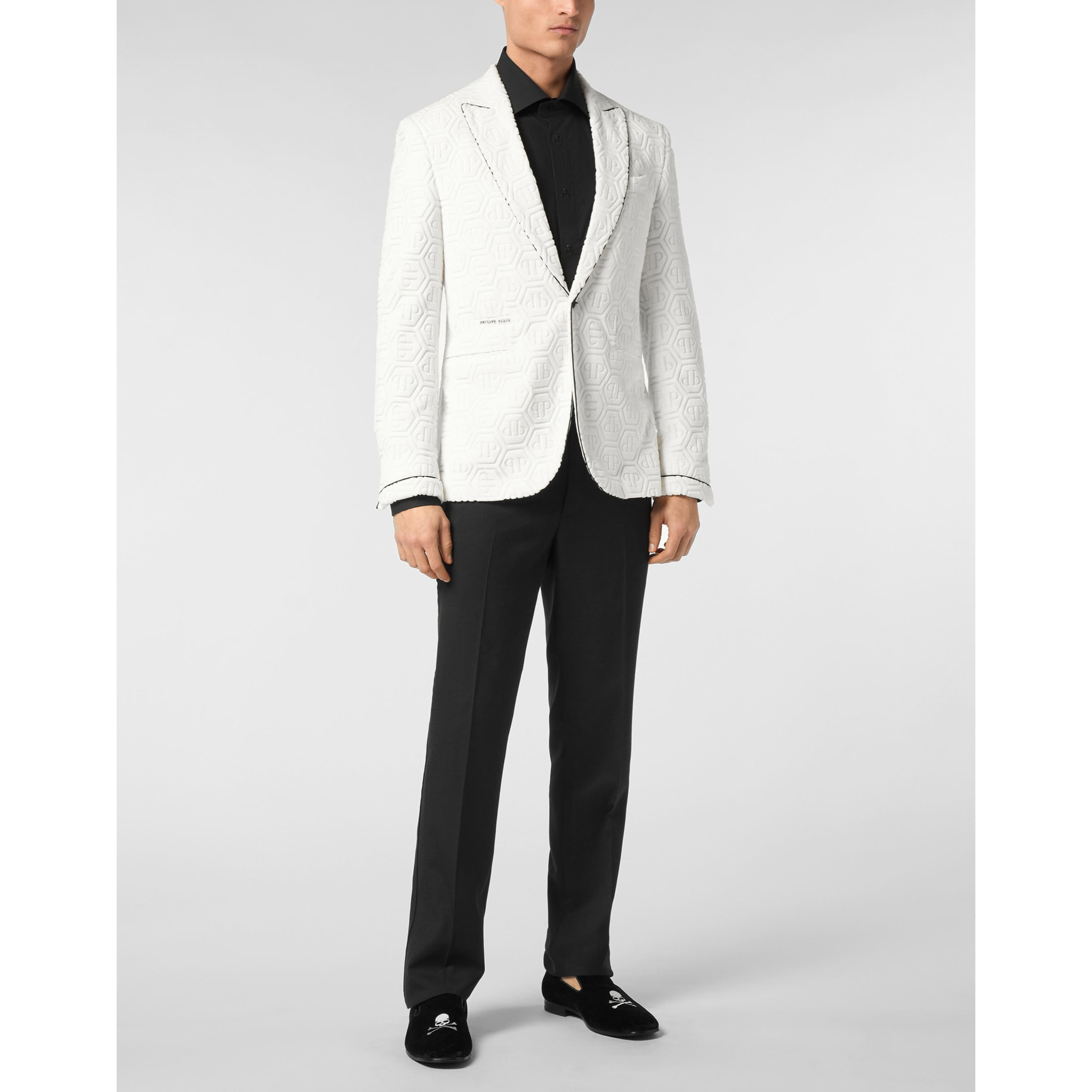 PHILIPP PLEIN One-Button Blazer Slim Fit MONOGRAM
