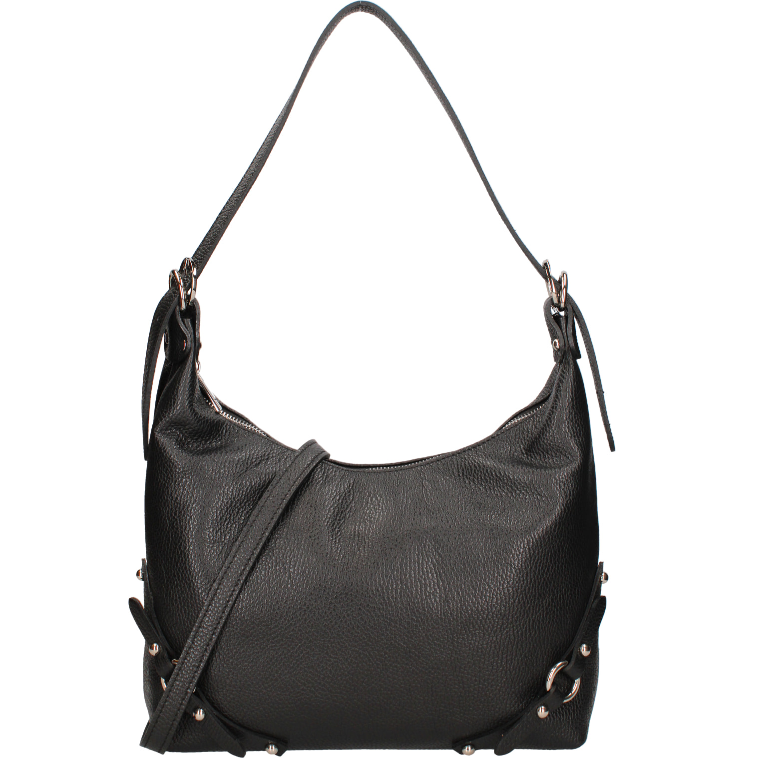 Borsa a spalla da donna In Vera pelle Made in Italy 30x30x9 cm