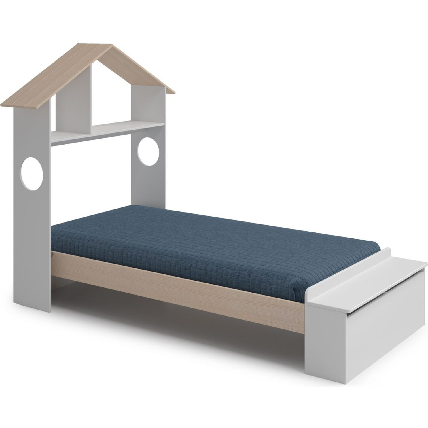 Lit enfant cabane et coffre de rangement - ANATOLE