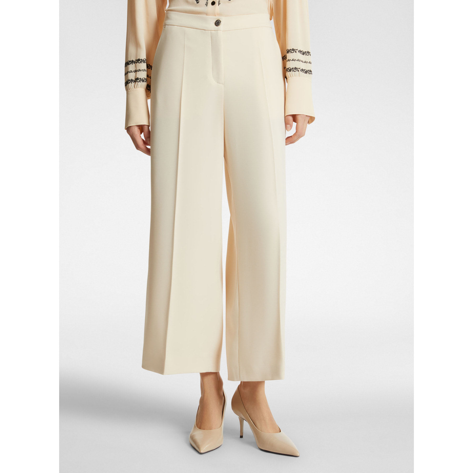 Elena Mirò - pantalones cortos elegantes - Beige