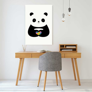 Tableau love panda Toile imprimée