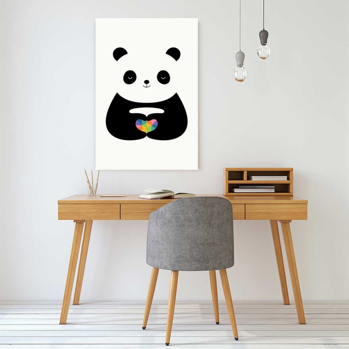 Tableau love panda Toile imprimée