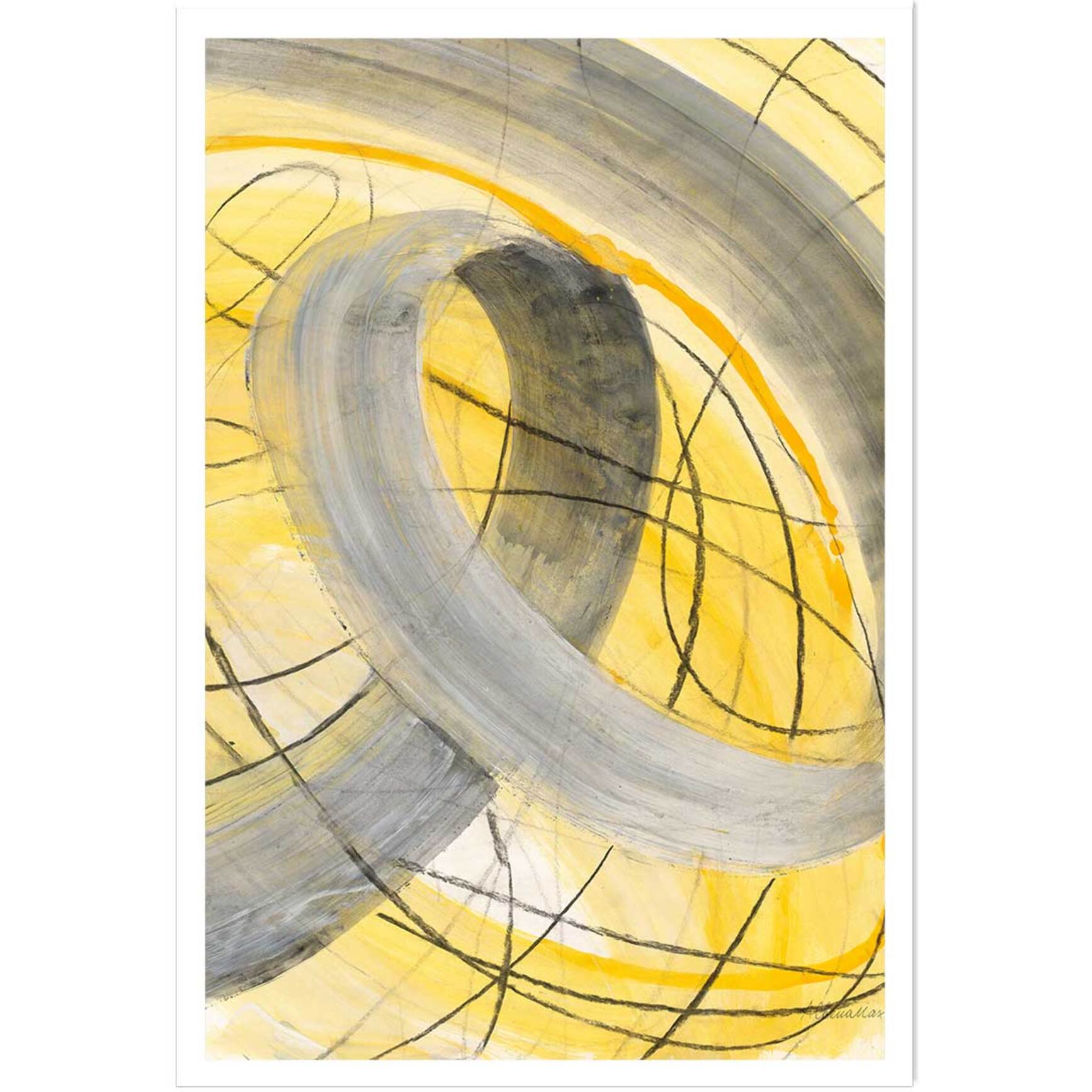 Poster yellow signal Affiche seule