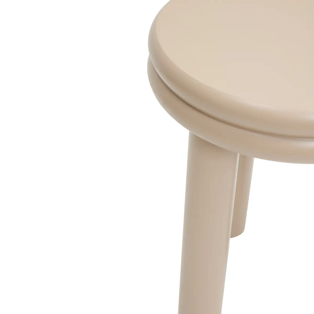 Table d'appoint Plump ronde D.40cm beige