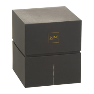 J-Line bougie parfumée Noa - Spicy Twilight - verre - noir - medium - 55H