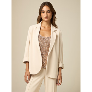 Oltre - Blazer desestructurado - Beige