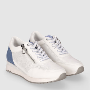 Deportivos de Piel Sintética - Jeans - Tacón: 4 cm