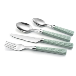 Tresse Vert d'eau - Ménagère 48 pièces