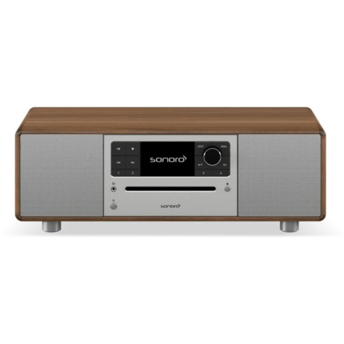 Chaîne HiFi SONORO PRESTIGE Noyer-Argent
