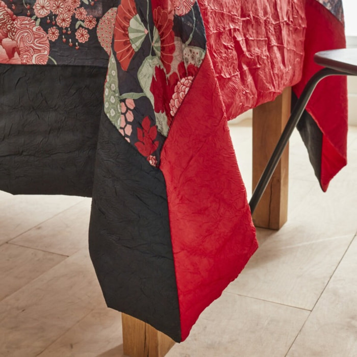 Nappe taffetas froissé GEISHA anthracite