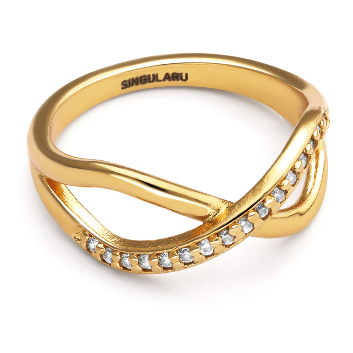 Anello Eterna Sparks Placcato Oro