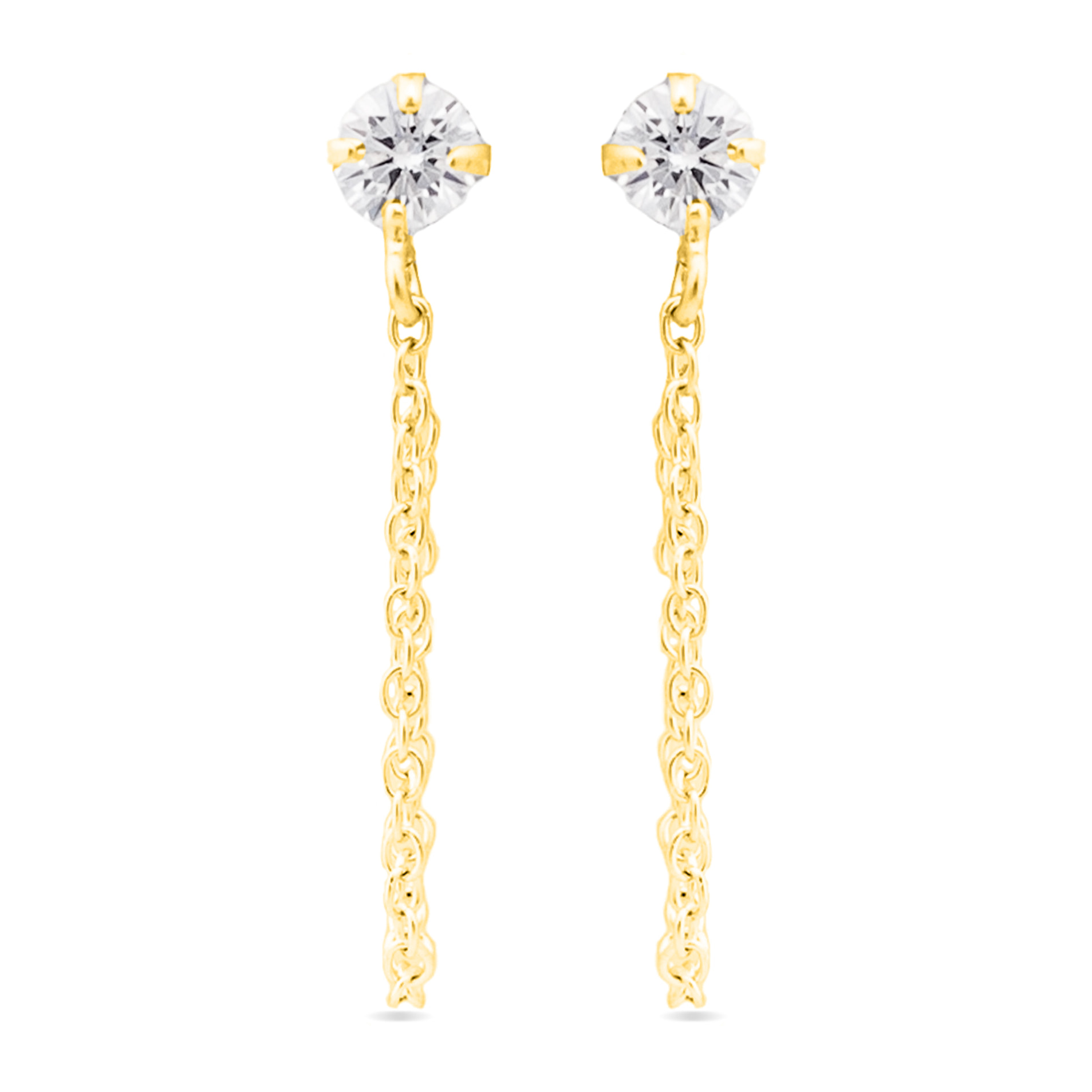 Pendientes Essential acabado oro amarillo 18k